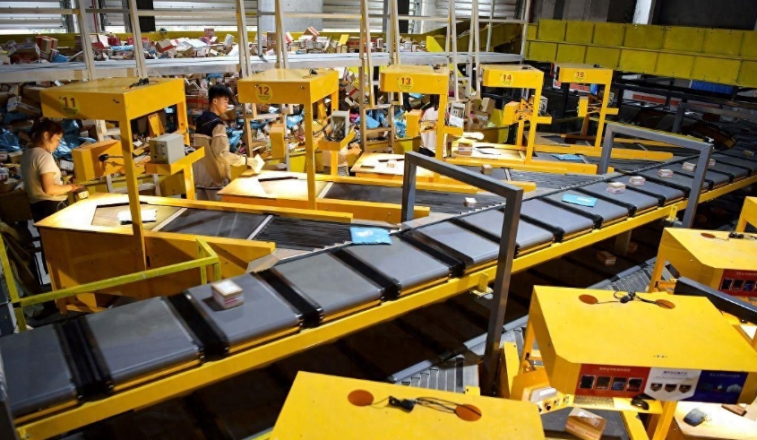 DWS物流設備,DWS物流快遞分揀設備,快遞包裹自動分揀機,高臻智能